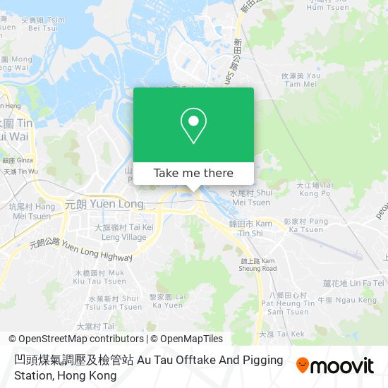 凹頭煤氣調壓及檢管站 Au Tau Offtake And Pigging Station map