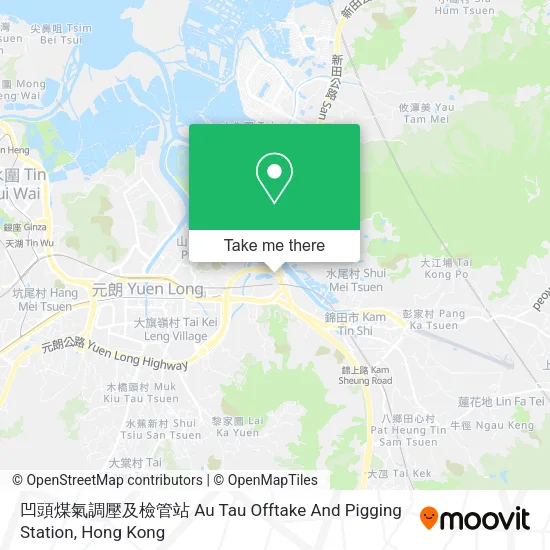 凹頭煤氣調壓及檢管站 Au Tau Offtake And Pigging Station地圖