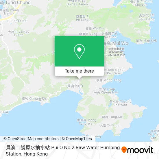 貝澳二號原水抽水站 Pui O No.2 Raw Water Pumping Station map