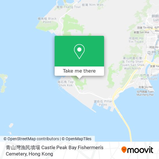 青山灣漁民墳場 Castle Peak Bay Fishermen's Cemetery map