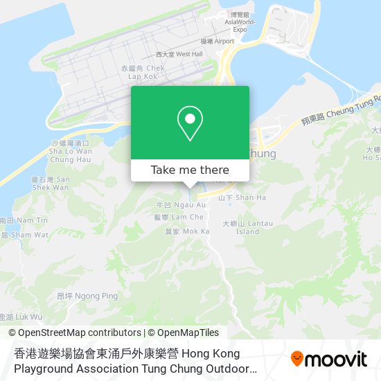 香港遊樂場協會東涌戶外康樂營 Hong Kong Playground Association Tung Chung Outdoor Recreation Camp地圖