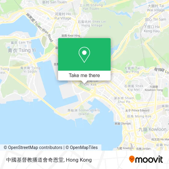中國基督教播道會奇恩堂地圖