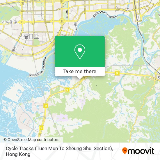 Cycle Tracks (Tuen Mun To Sheung Shui Section) map