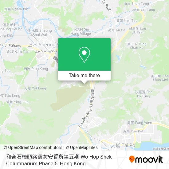 和合石橋頭路靈灰安置所第五期 Wo Hop Shek Columbarium Phase 5地圖