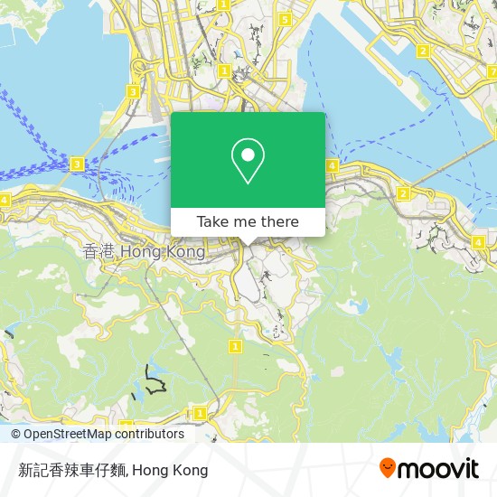 新記香辣車仔麵 map