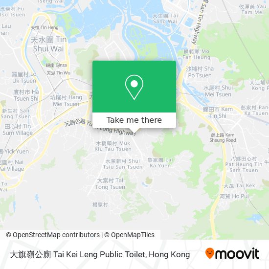 大旗嶺公廁 Tai Kei Leng Public Toilet map
