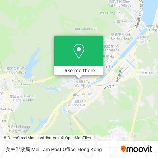 美林郵政局 Mei Lam Post Office map