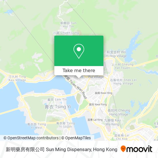 新明藥房有限公司 Sun Ming Dispensary地圖