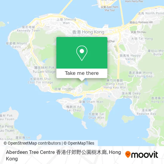 Aberdeen Tree Centre 香港仔郊野公園樹木廊地圖
