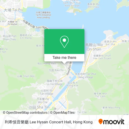 利希慎音樂廳 Lee Hysan Concert Hall地圖