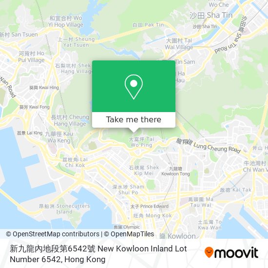 新九龍內地段第6542號 New Kowloon Inland Lot Number 6542 map