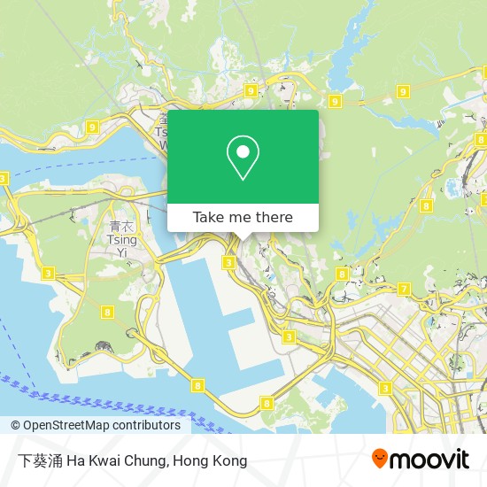 下葵涌 Ha Kwai Chung map