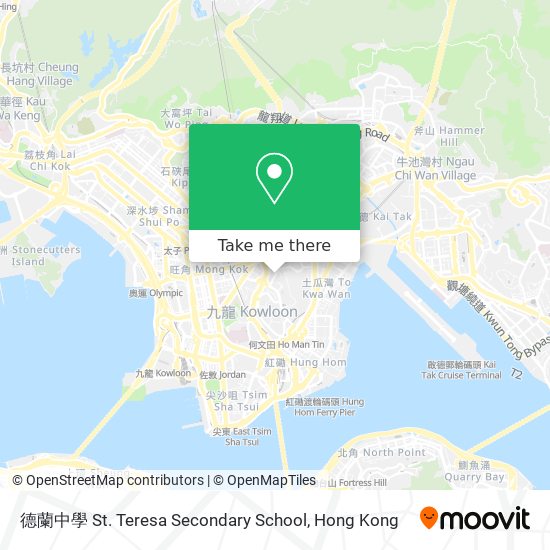 德蘭中學 St. Teresa Secondary School map