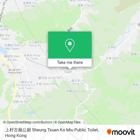 上村古廟公廁 Sheung Tsuen Ko Miu Public Toilet地圖