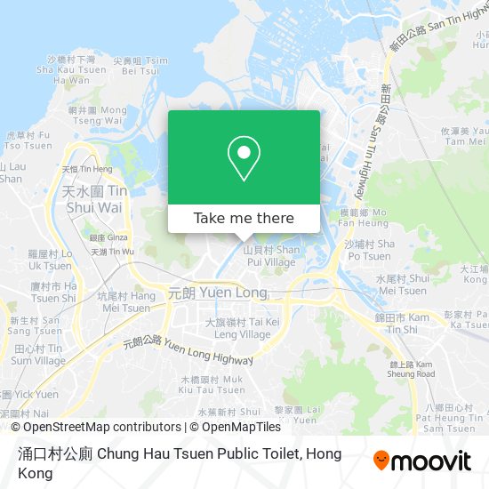 涌口村公廁 Chung Hau Tsuen Public Toilet map