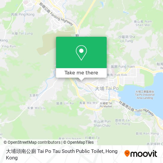 大埔頭南公廁 Tai Po Tau South Public Toilet map