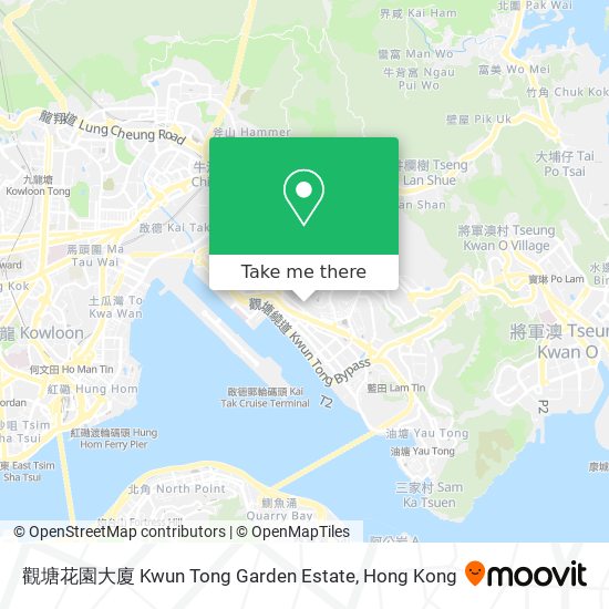 觀塘花園大廈 Kwun Tong Garden Estate map