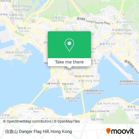 信旗山 Danger Flag Hill地圖