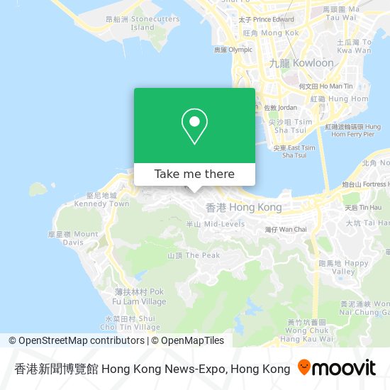 香港新聞博覽館 Hong Kong News-Expo map