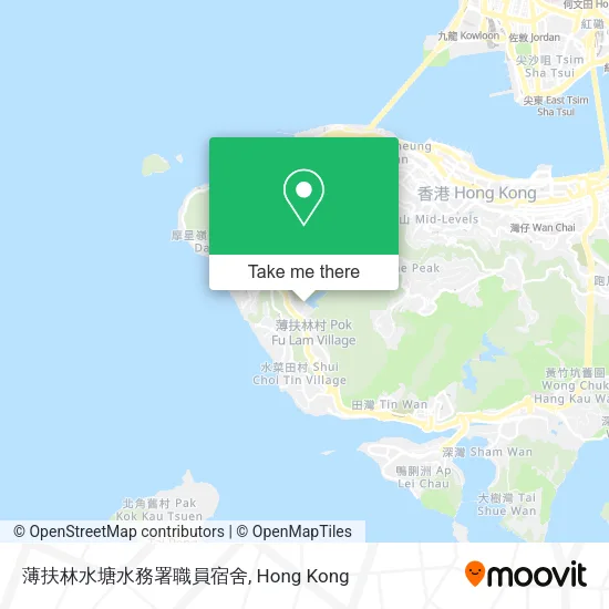 薄扶林水塘水務署職員宿舍地圖