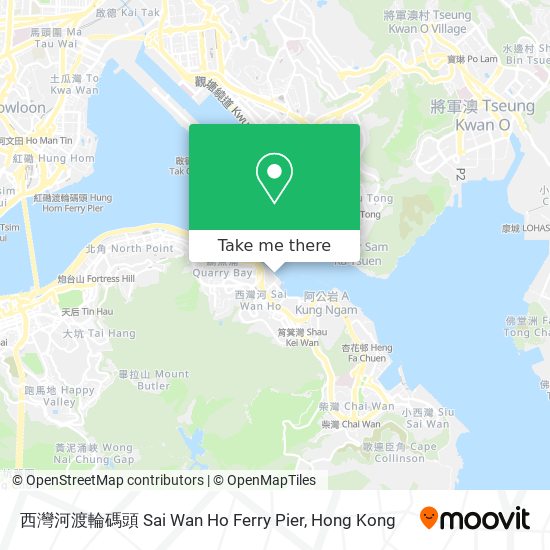 西灣河渡輪碼頭 Sai Wan Ho Ferry Pier map