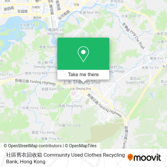 社區舊衣回收箱 Community Used Clothes Recycling Bank map