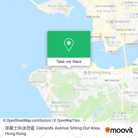 屋蘭士街休憩處 Oaklands Avenue Sitting-Out Area map