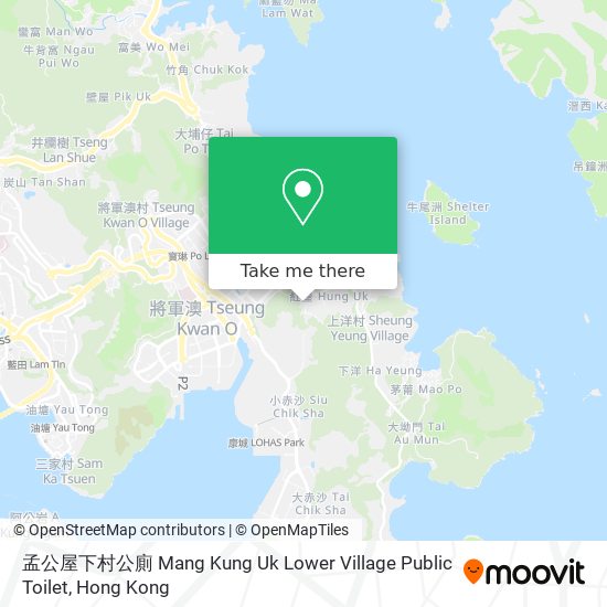 孟公屋下村公廁 Mang Kung Uk Lower Village Public Toilet map