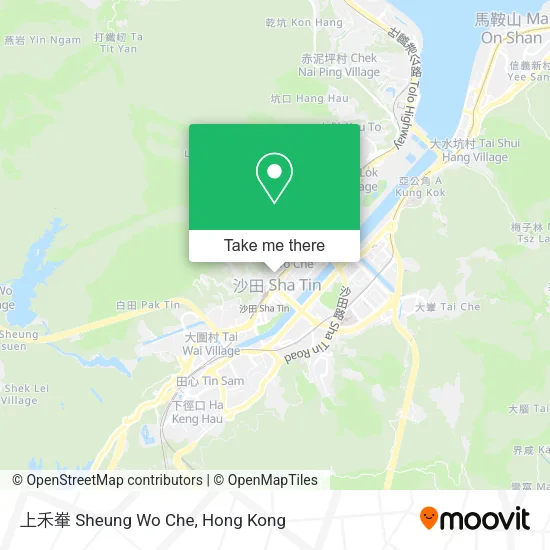 上禾輋 Sheung Wo Che map
