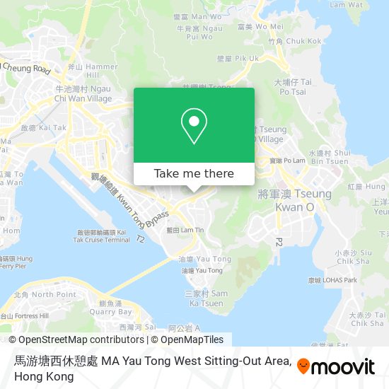 馬游塘西休憩處 MA Yau Tong West Sitting-Out Area地圖