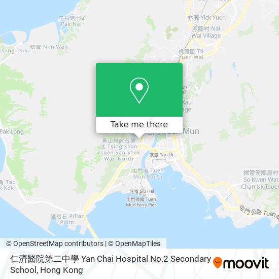 仁濟醫院第二中學 Yan Chai Hospital No.2 Secondary School map