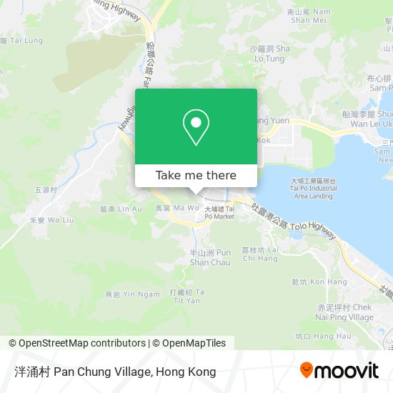 泮涌村 Pan Chung Village map