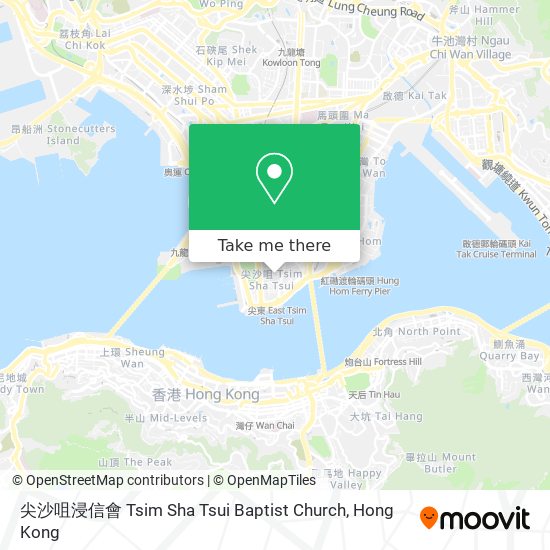 尖沙咀浸信會 Tsim Sha Tsui Baptist Church map