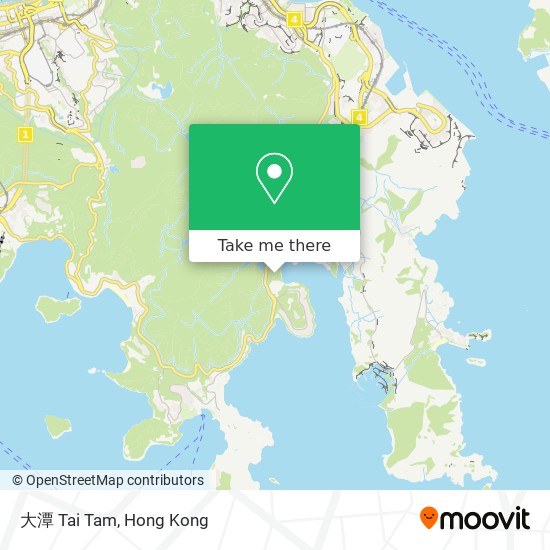 大潭 Tai Tam map