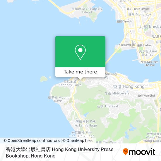 香港大學出版社書店 Hong Kong University Press Bookshop map