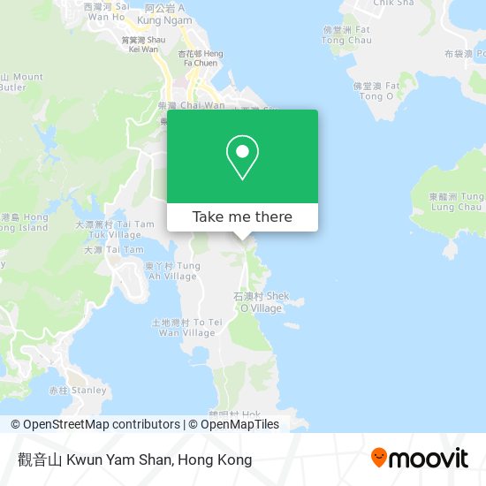 觀音山 Kwun Yam Shan map