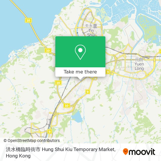 洪水橋臨時街市 Hung Shui Kiu Temporary Market map