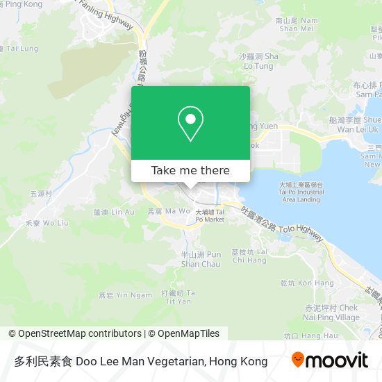 多利民素食 Doo Lee Man Vegetarian map
