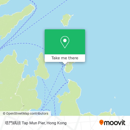 塔門碼頭 Tap Mun Pier map
