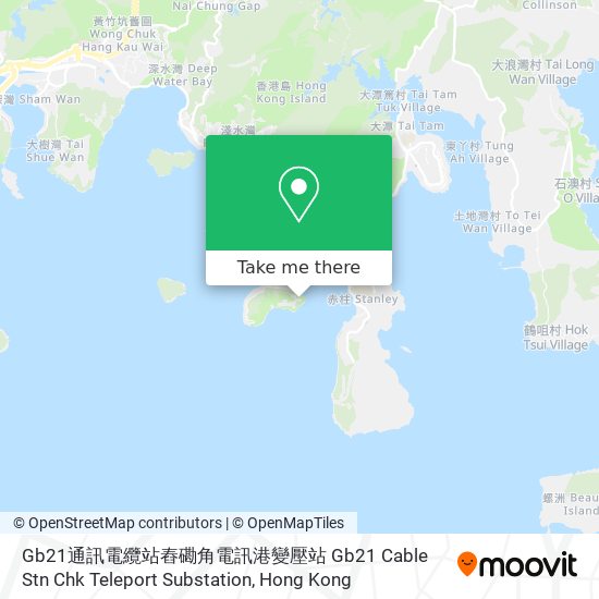 Gb21通訊電纜站舂磡角電訊港變壓站 Gb21 Cable Stn Chk Teleport Substation地圖