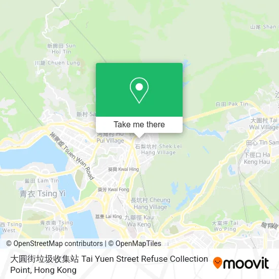 大圓街垃圾收集站 Tai Yuen Street Refuse Collection Point map
