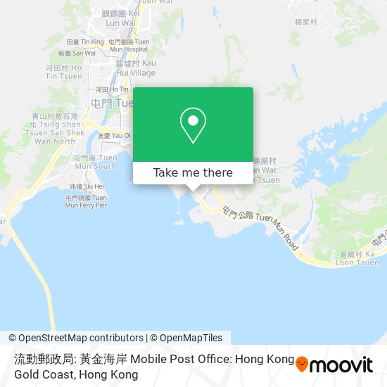 流動郵政局: 黃金海岸 Mobile Post Office: Hong Kong Gold Coast地圖