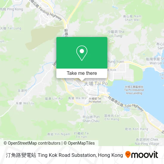 汀角路變電站 Ting Kok Road Substation map