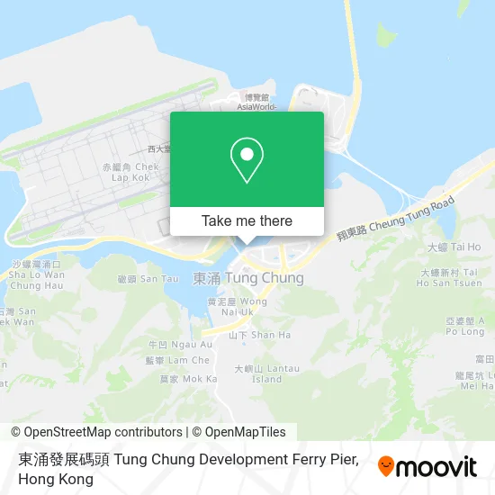 東涌發展碼頭 Tung Chung Development Ferry Pier map