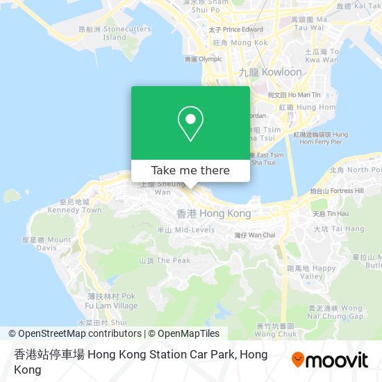 香港站停車場 Hong Kong Station Car Park map
