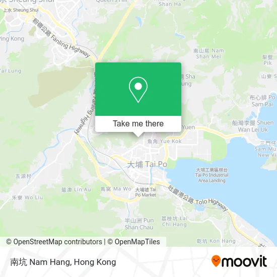南坑 Nam Hang map