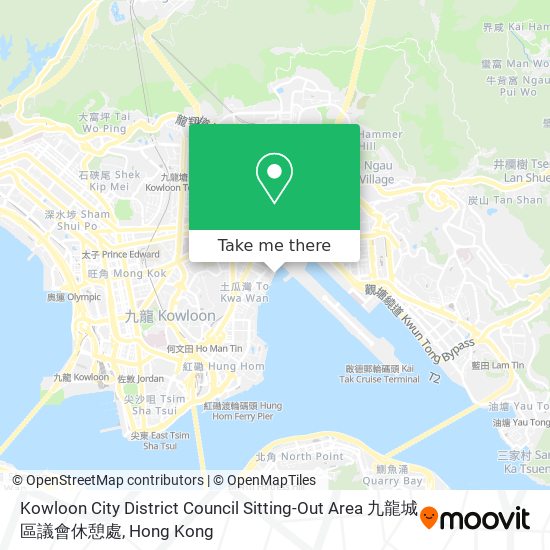 Kowloon City District Council Sitting-Out Area 九龍城區議會休憩處 map