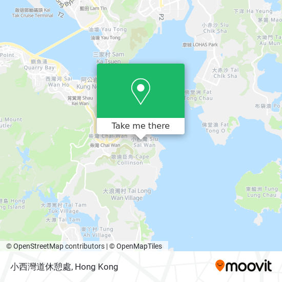 小西灣道休憩處 map