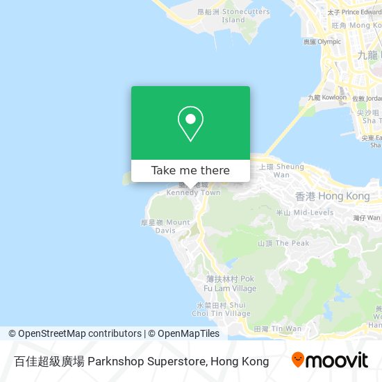 百佳超級廣場 Parknshop Superstore map