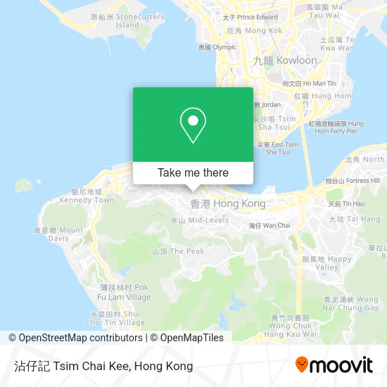沾仔記 Tsim Chai Kee地圖